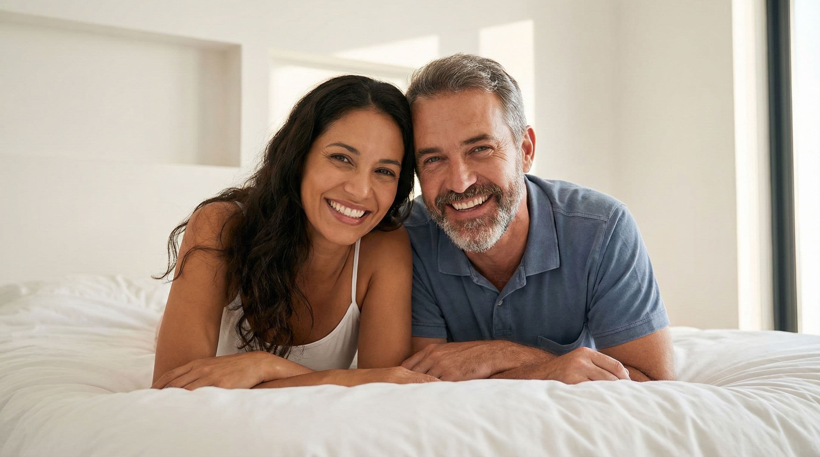 Happy older couple enjoying life